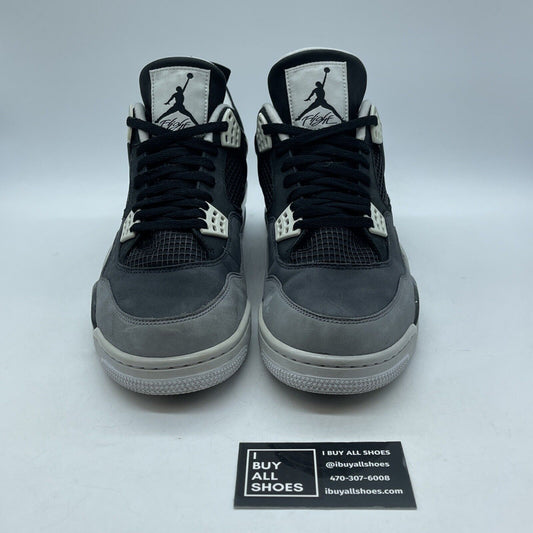 Size 11.5 - Air Jordan 4 Retro 2013 Fear Black White Grey Suede (626969-030)