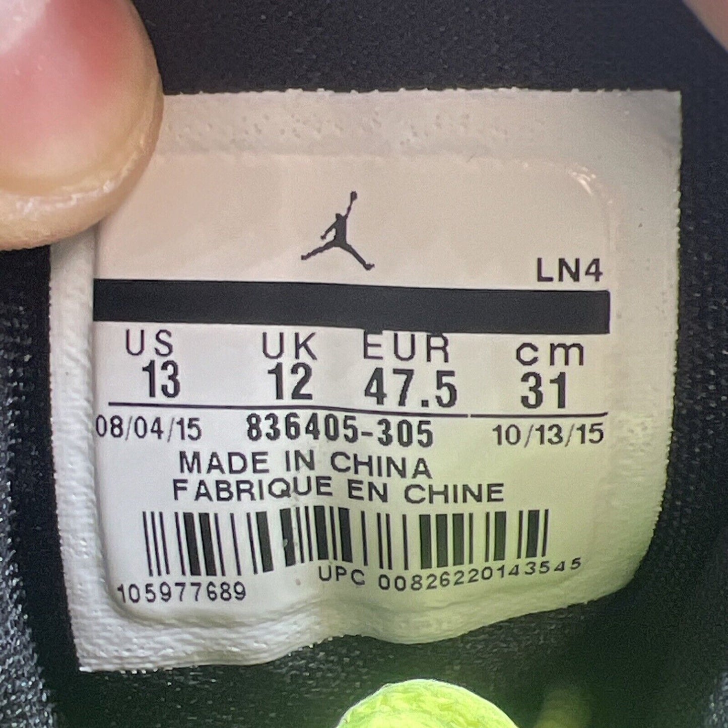 Size 13 - Air Jordan 13 Retro Doernbecher Teal Black Leather (836405-305)