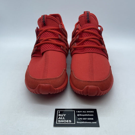 Size 8.5 - adidas Tubular Radial Red Suede Leather (S80116)