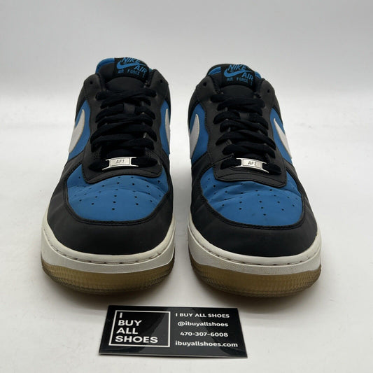 Size 12 - Nike Air Force 1 Black Light Photo Blue (488298-049)