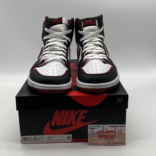 Size 13 - Jordan 1 Retro High OG Bloodline 2019 Black White Leather 555088-062