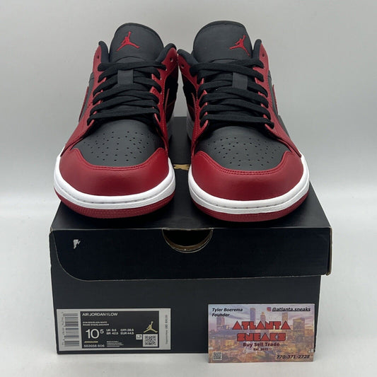 Size 10.5 - Air Jordan 1 Reverse Bred Red White Black Brand New Og All DS