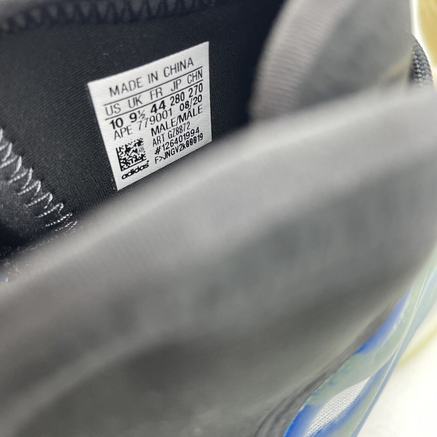 Size 10 - adidas Yeezy Quantum Frozen Blue Black Grey Suede Leather (GZ8872)