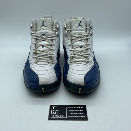 Size 10.5 - Jordan 12 Retro French Blue White Leather (130690-113)