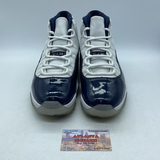 Size 11 - Jordan 11 Retro High Win Like '82 Blue White Leather (378037-123)