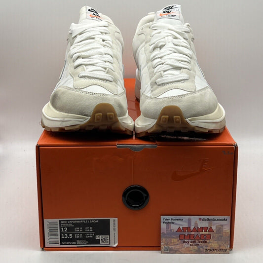 Size 12 - Nike sacai x VaporWaffle Sail Gum Suede Leather (DD1875-100)