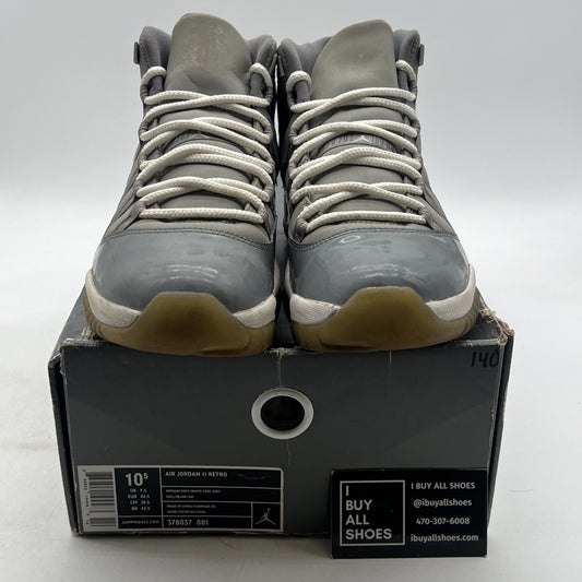 Size 10.5 - Air Jordan 11 Retro 2010 Cool Grey (378037-001)