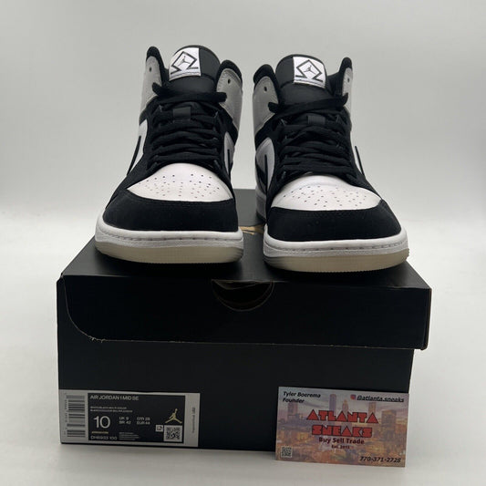 Size 10 - Air Jordan 1 Mid SE Diamond (DH6933-100)