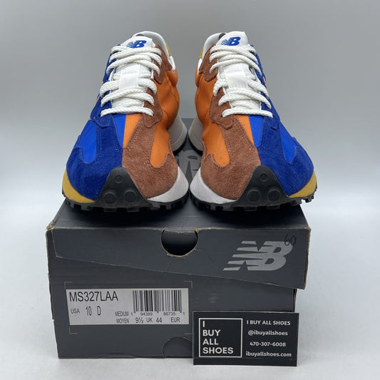 Size 10 - New Balance 327 Marine Blue Orange (MS327LAA)