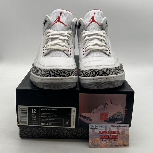 Size 12 - Air Jordan 3 Retro White Cement 2011 (136064-105)