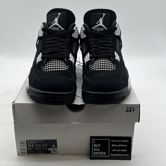 Size 10.5 - Air Jordan 4 Retro White Thunder (FQ8138-001)