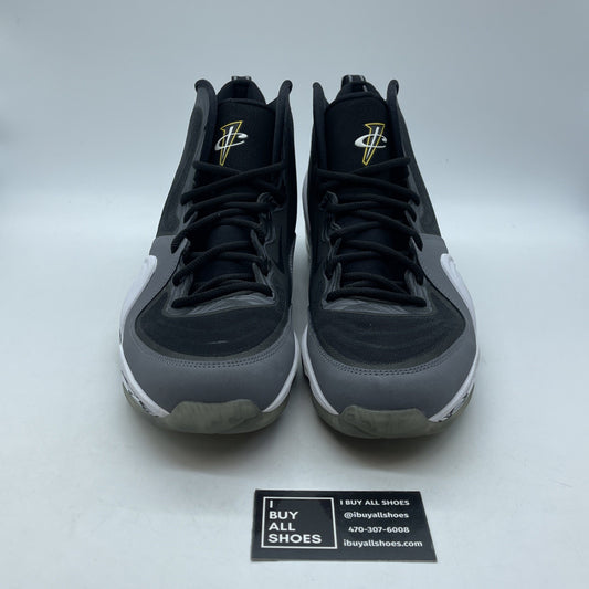 Size 13 - Nike Air Penny 5 Black Grey Tour Yellow Suede Leather (537331-001)