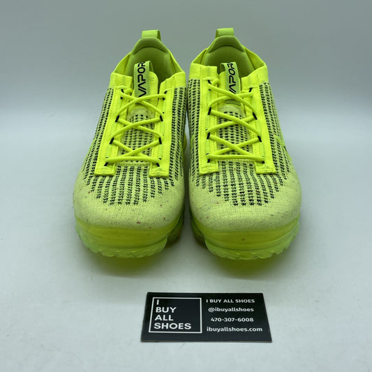 Size 10 - Nike Air VaporMax 2021 Flyknit Next Nature Volt Black (FD0761-700)