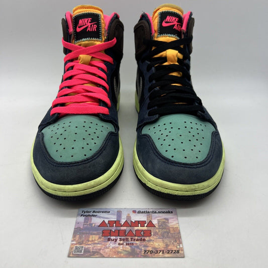 Size 8 - Jordan 1 Retro High Tokyo Bio Hack Brown Navy Pink Suede (555088-201)