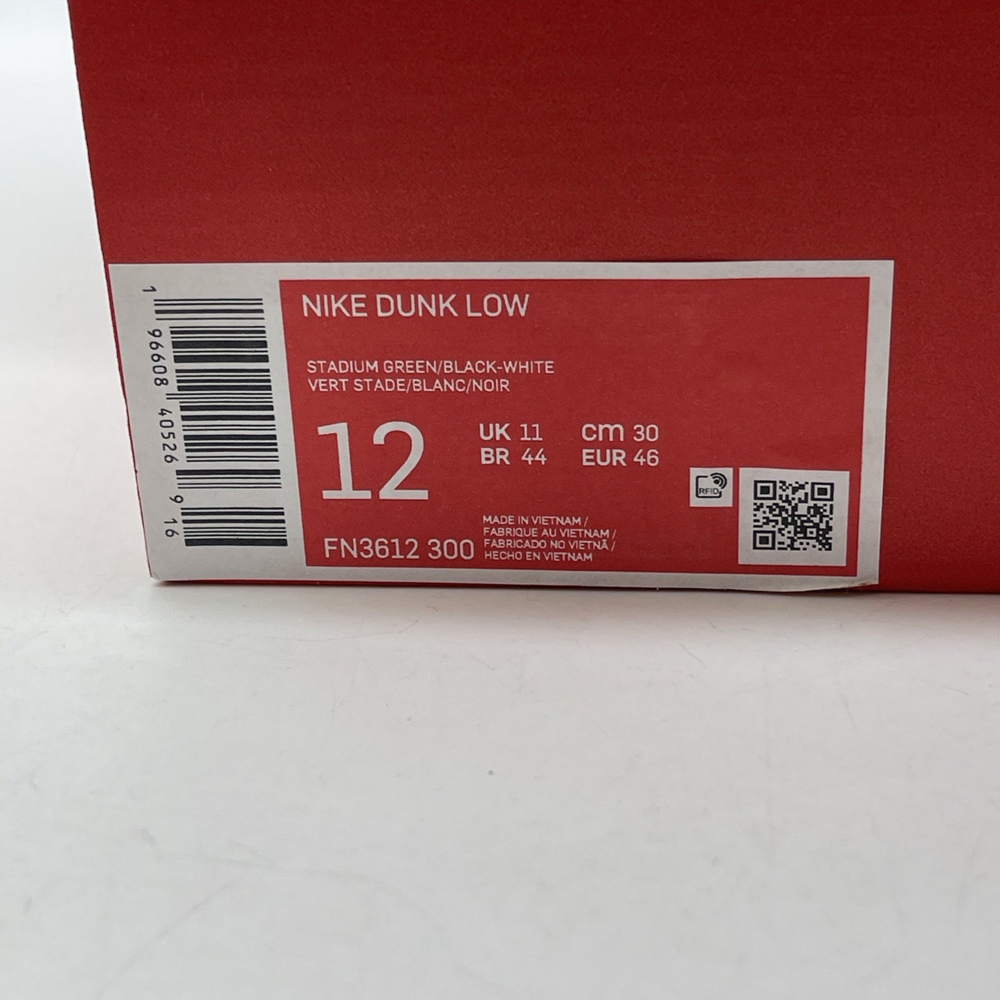 Size 12 - Nike Dunk Low Stadium Green Black Suede Leather (FN3612-300)