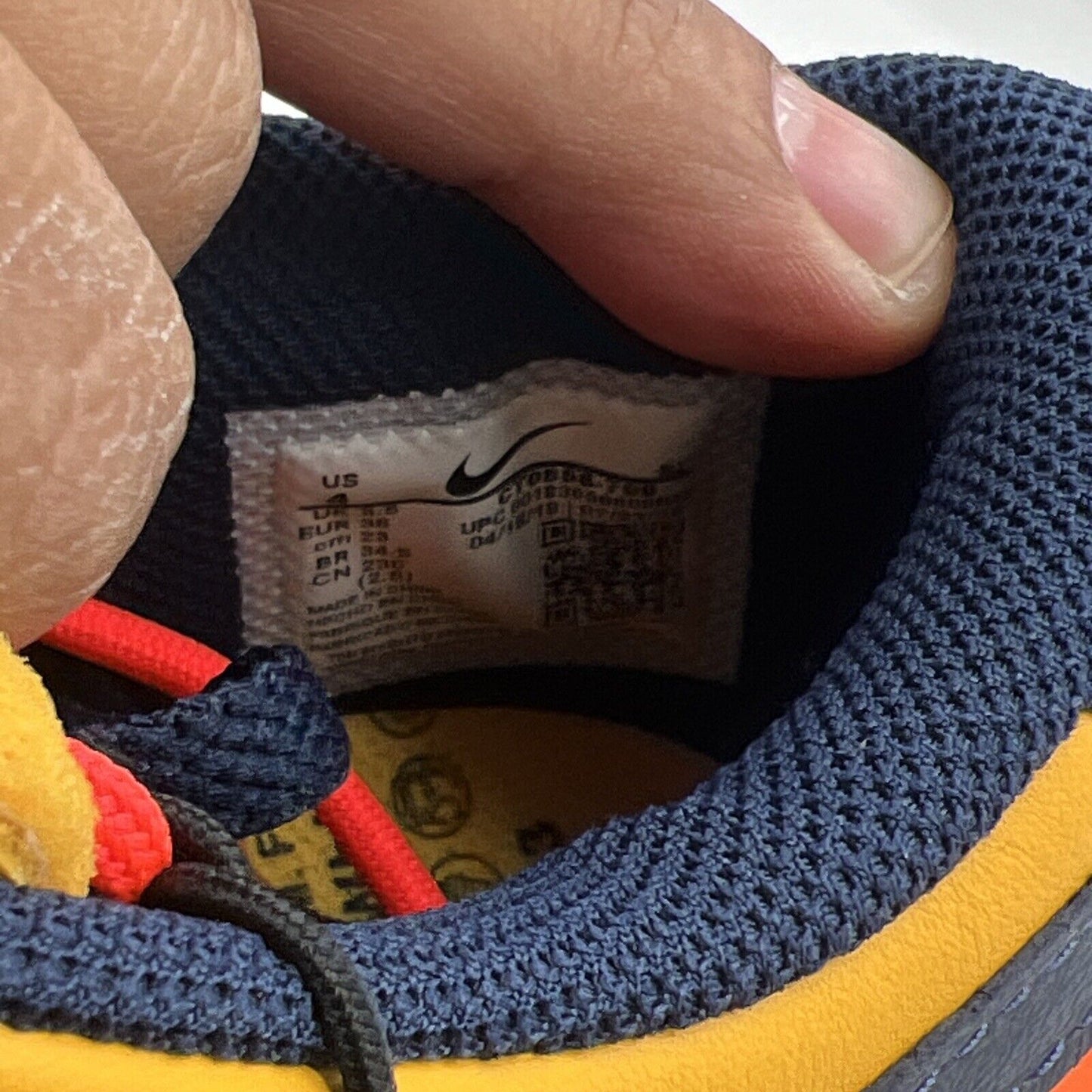 Size 4 - Nike Dunk Low x OFF-WHITE University Gold (CT0859-700)