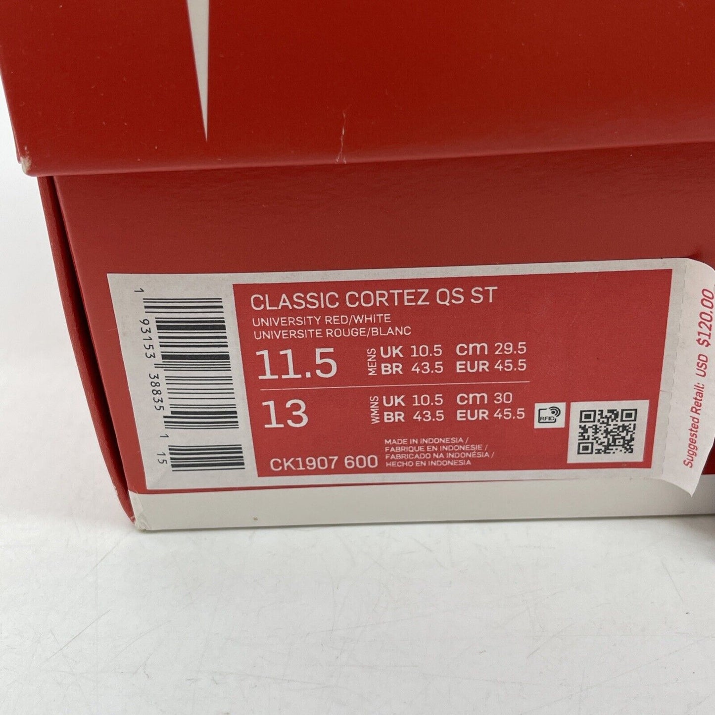 Size 11.5 - Nike Stranger Things x Cortez OG Collection Leather (CK1907-600)