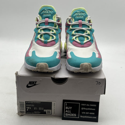 Size 7.5 - Nike Air Max 270 React Pastel W (CW7015-100)