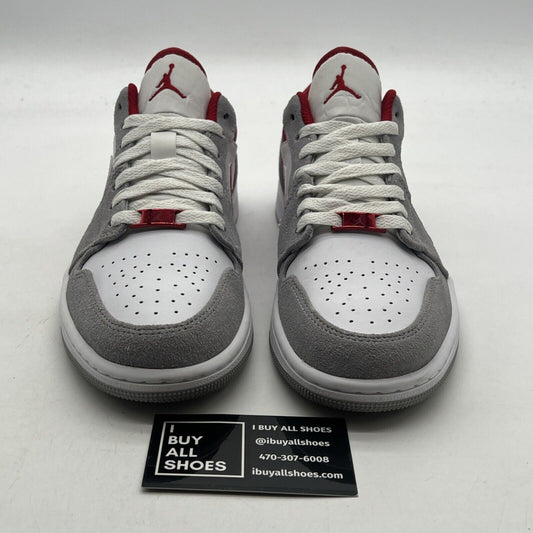Size 8 - Air Jordan 1 SE Low Light Smoke Grey Gym Red (DC6991-016)