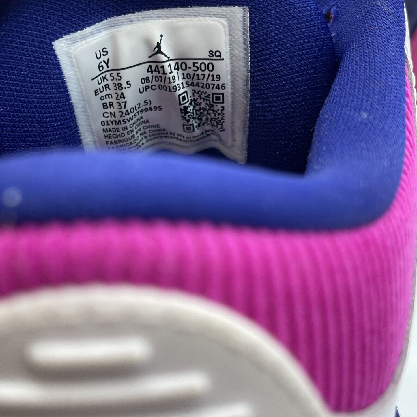 Size 6Y (GS) - Jordan 3 Retro Mid Barely Grape Suede Leather (441140-500)