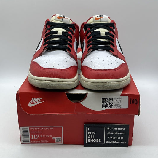 Size 10.5 - Nike Dunk Low Split - Chicago Red Black Leather (DZ2536-600)