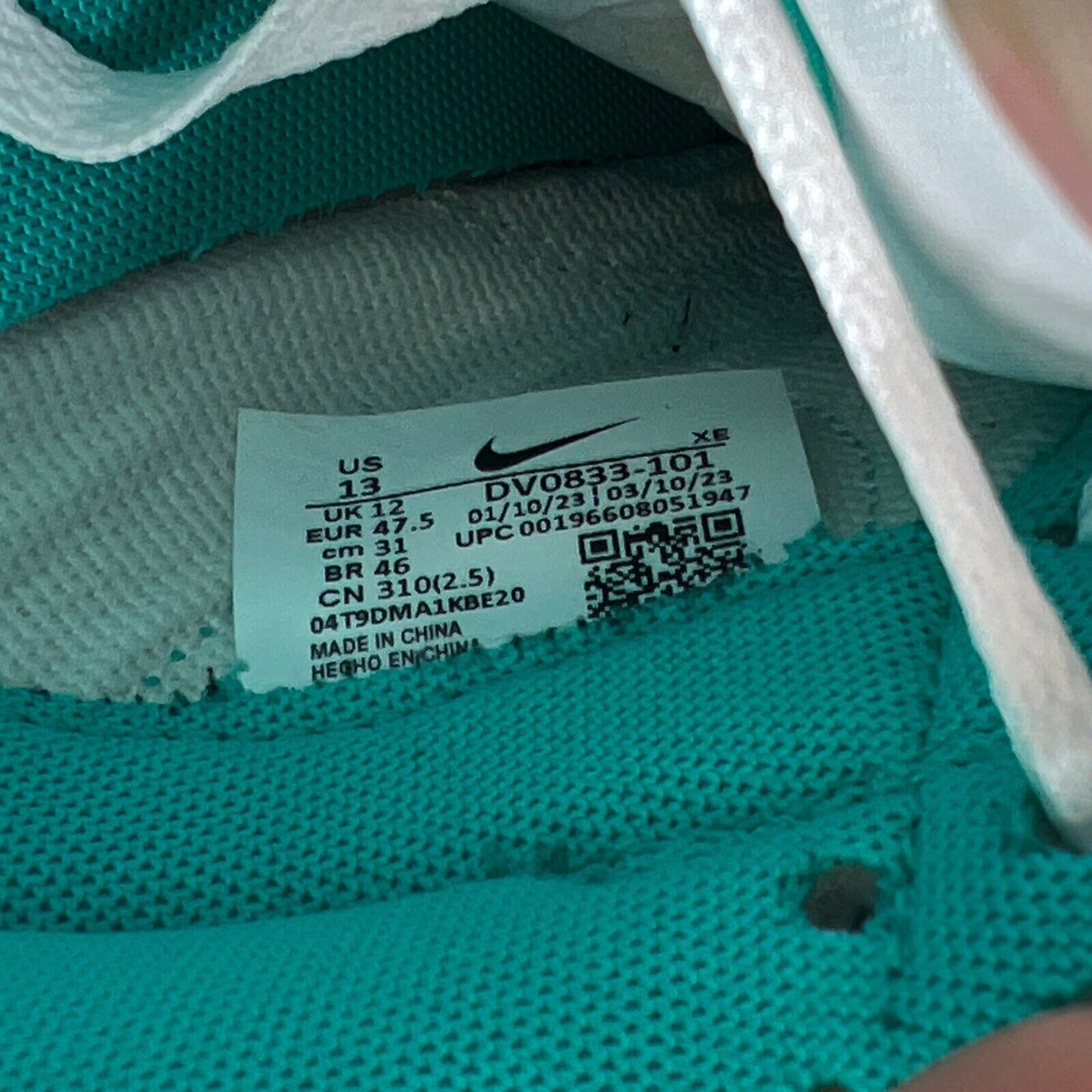 Size 13 - Nike Dunk Low Clear Jade (DV0833-101)