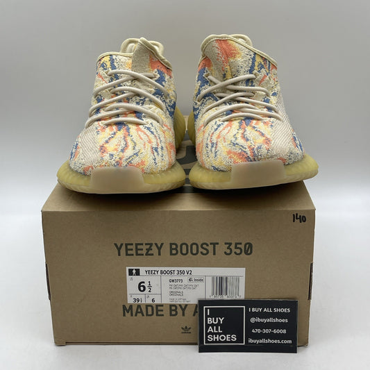 Size 6.5 - adidas Yeezy Boost 350 V2 Low MX Oat Blue Orange Suede (GW3773)