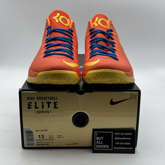 Size 13 - Nike KD 5 Elite Team Orange (585386-800)