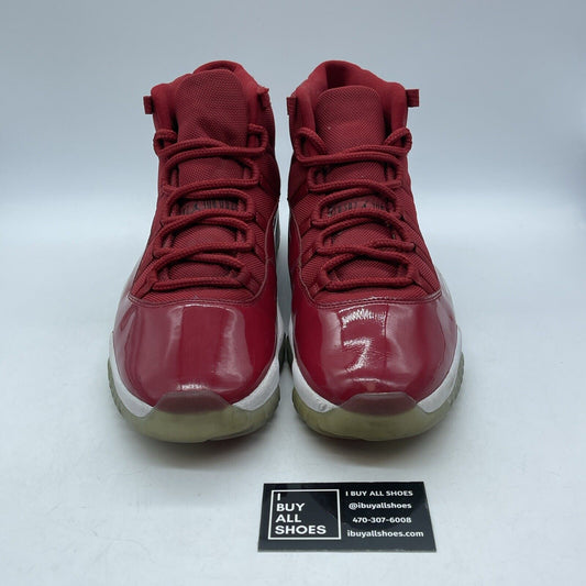 Size 13 - Jordan 11 Retro High Win Like '96 Red Black White Leather (378037-623)