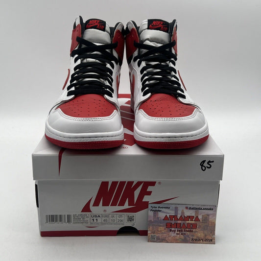 Size 11 - Jordan 1 Retro OG High Heritage Black Red White Leather (555088-161)