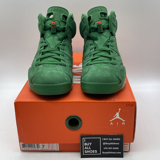 Size 7 - Air Jordan 6 Retro NRG Green Suede Gatorade (AJ5986-335)