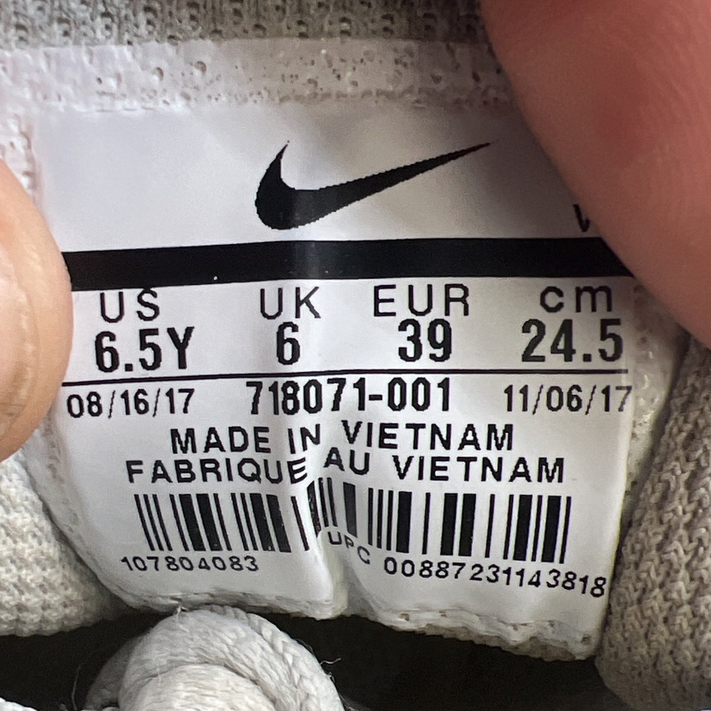 Size 6.5Y - Nike Air Max Plus TN Shoes Sneaker W White Platinum (718071-001)