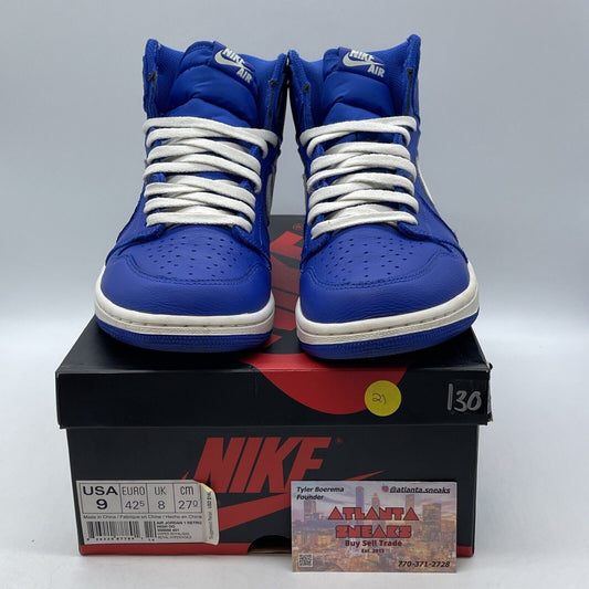 Size 9 - Air Jordan 1 Retro OG High Hyper Royal White Blue (555088-401)