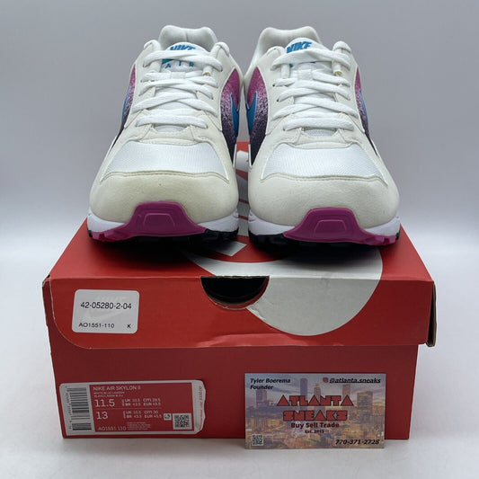 Size 11.5 - Nike Air Skylon 2 Lagoon Fuchsia White Blue Purple (AO1551-110)