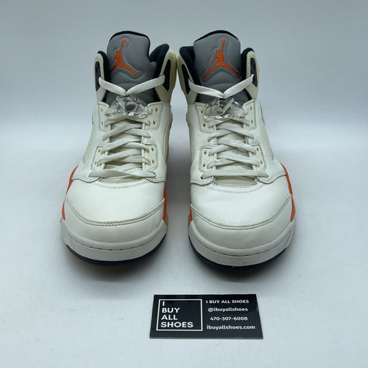 Size 9 - Jordan 5 Shattered Backboard Orange Grey Black Leather (DC1060-100)