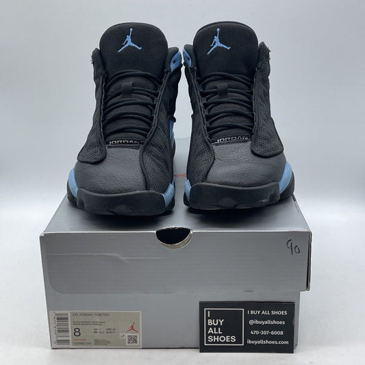 Size 8 - Jordan 13 Retro Mid Black University Blue Black Suede (DJ5982-041)