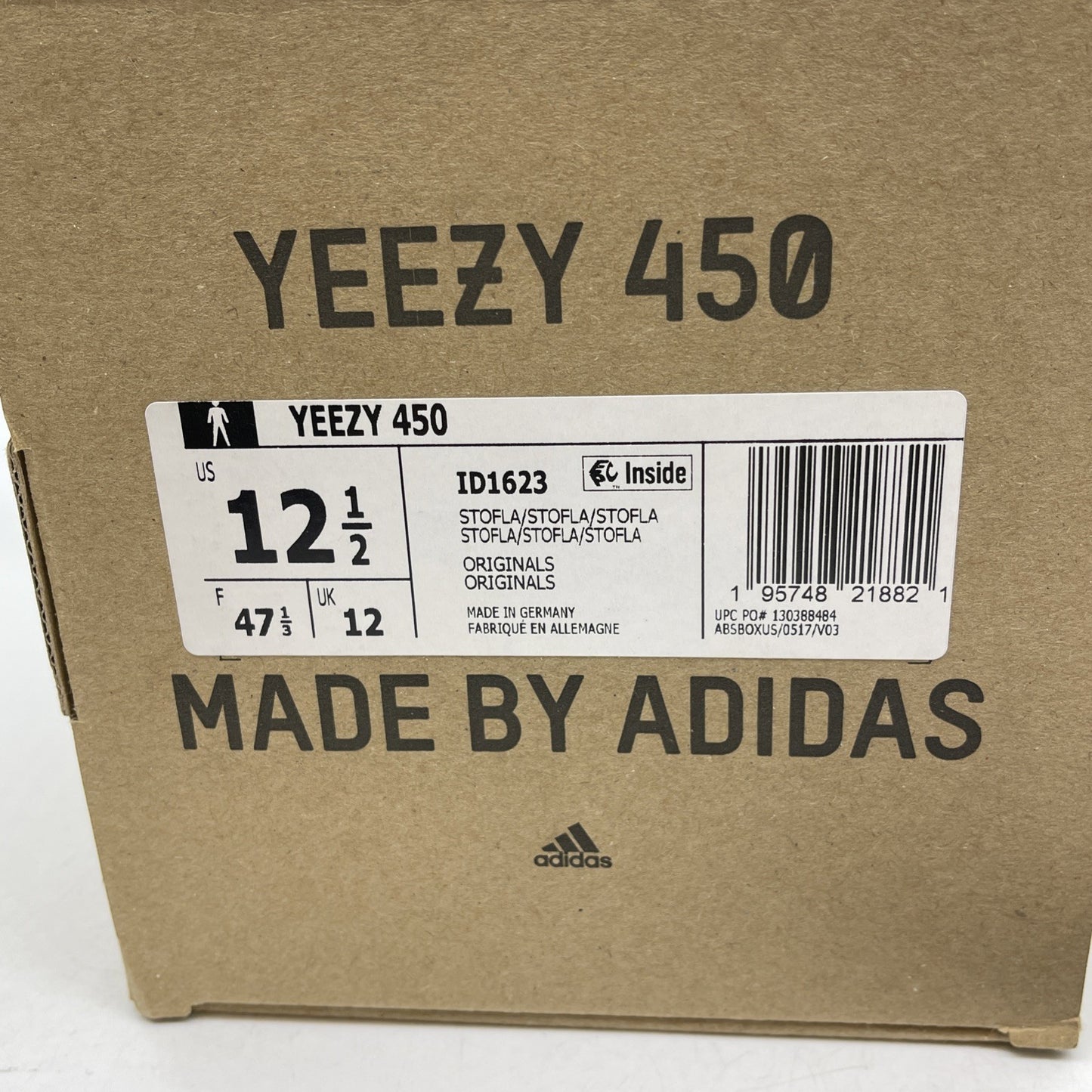 Size 12.5 - Adidas Yeezy 450 Stone Flax Brown Suede (ID1623)