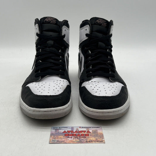 Size 12 - Jordan 1 Retro OG High Stage Haze White Grey Black Suede (555088-108)