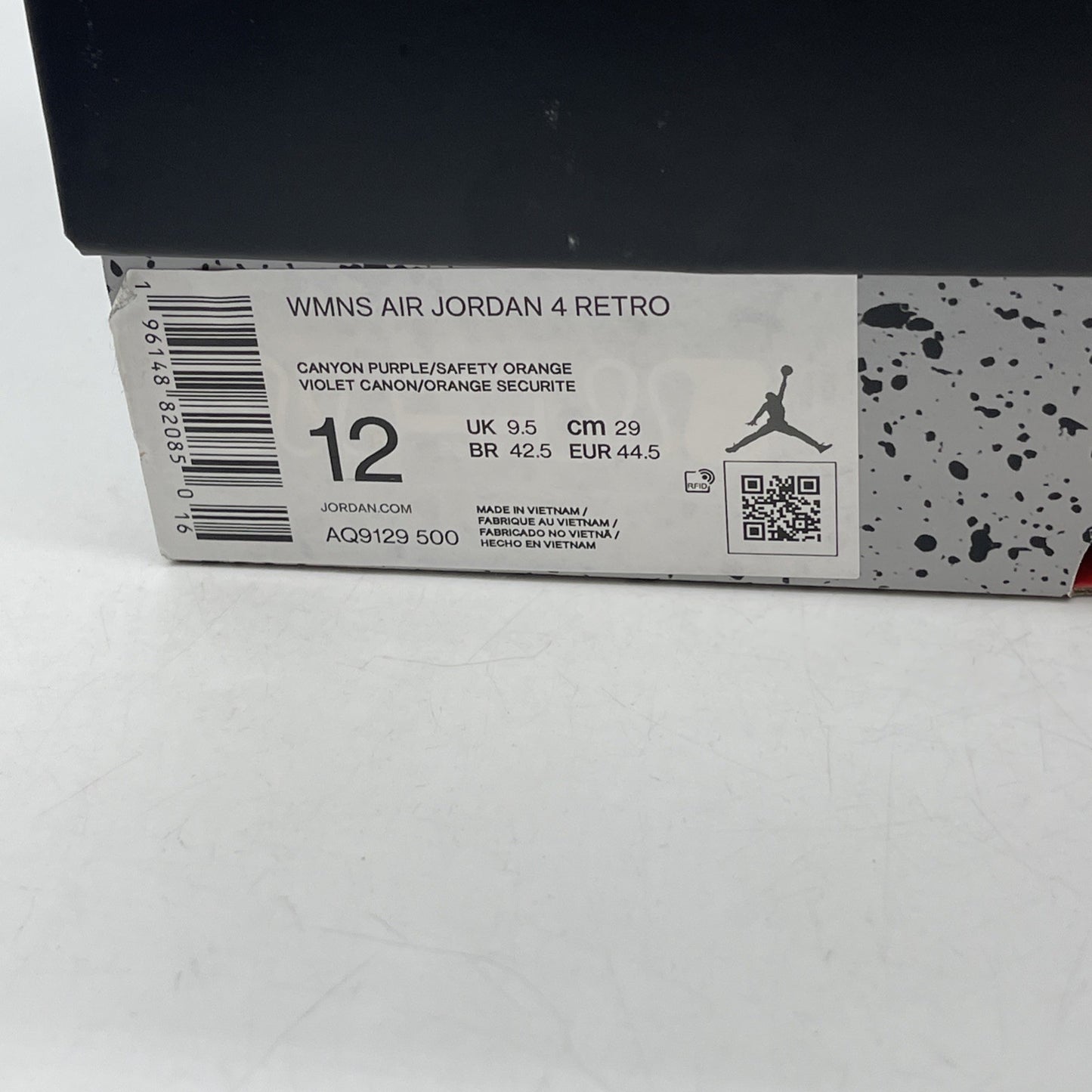 Size 12W - Air Jordan 4 Retro Mid Canyon Purple (AQ9129-500)