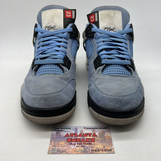 Size 10 - Jordan 4 Retro Mid University Blue White Grey Black (CT8527-400)