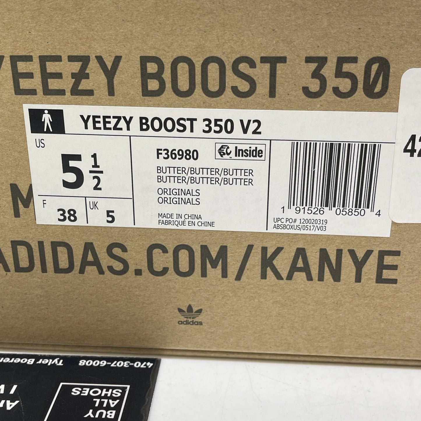 Size 5.5 - adidas Yeezy Boost 350 V2 Butter Yellow Suede (F36980)