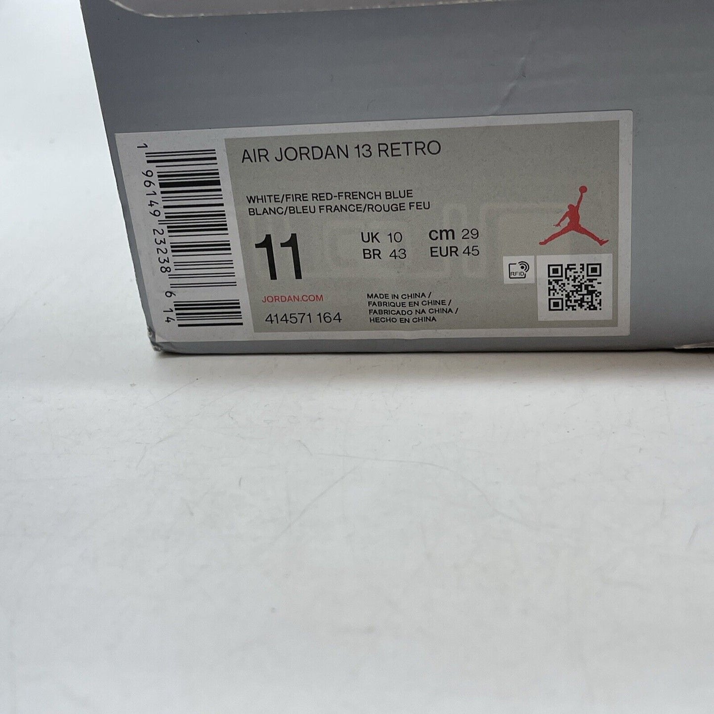 Size 11 - Jordan 13 Retro Mid French Blue Suede Grey White Leather (414571-164)