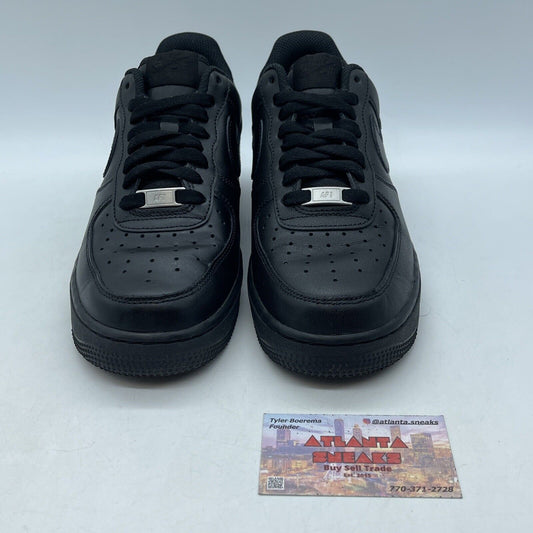 Size 8 - Nike Air Force 1 '07 Low Triple Black Leather (CW2288-001)