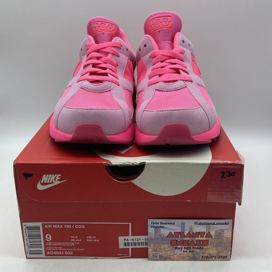Size 9 - Nike Comme des Garçons x Air Max 180 Triple Pink Suede (AO4641-602)