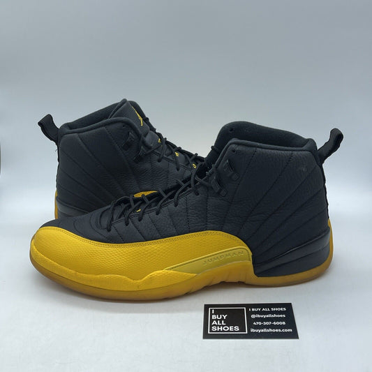 Size 15 - Jordan 12 Retro University Gold Yellow Black Leather (130690-070)