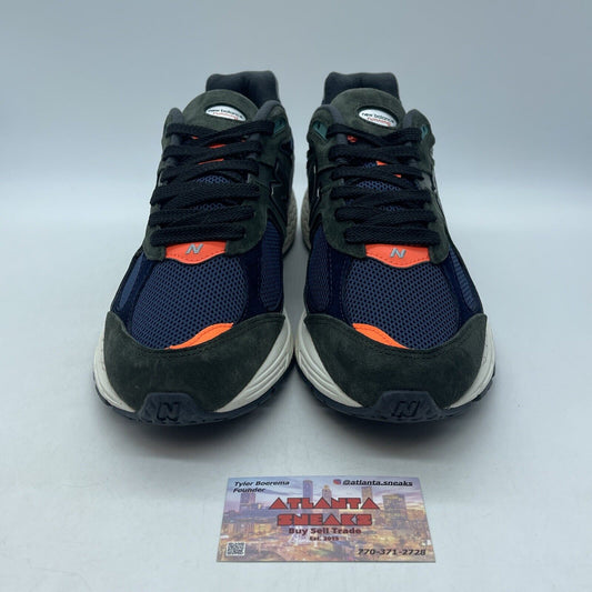 Size 11 - New Balance 2002 Defense Green Natural Indigo Blue Suede (ML2002RF)