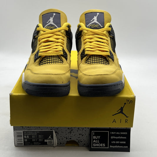 Size 9.5 - Air Jordan 4 Retro Mid Lightning (CT8527-700)