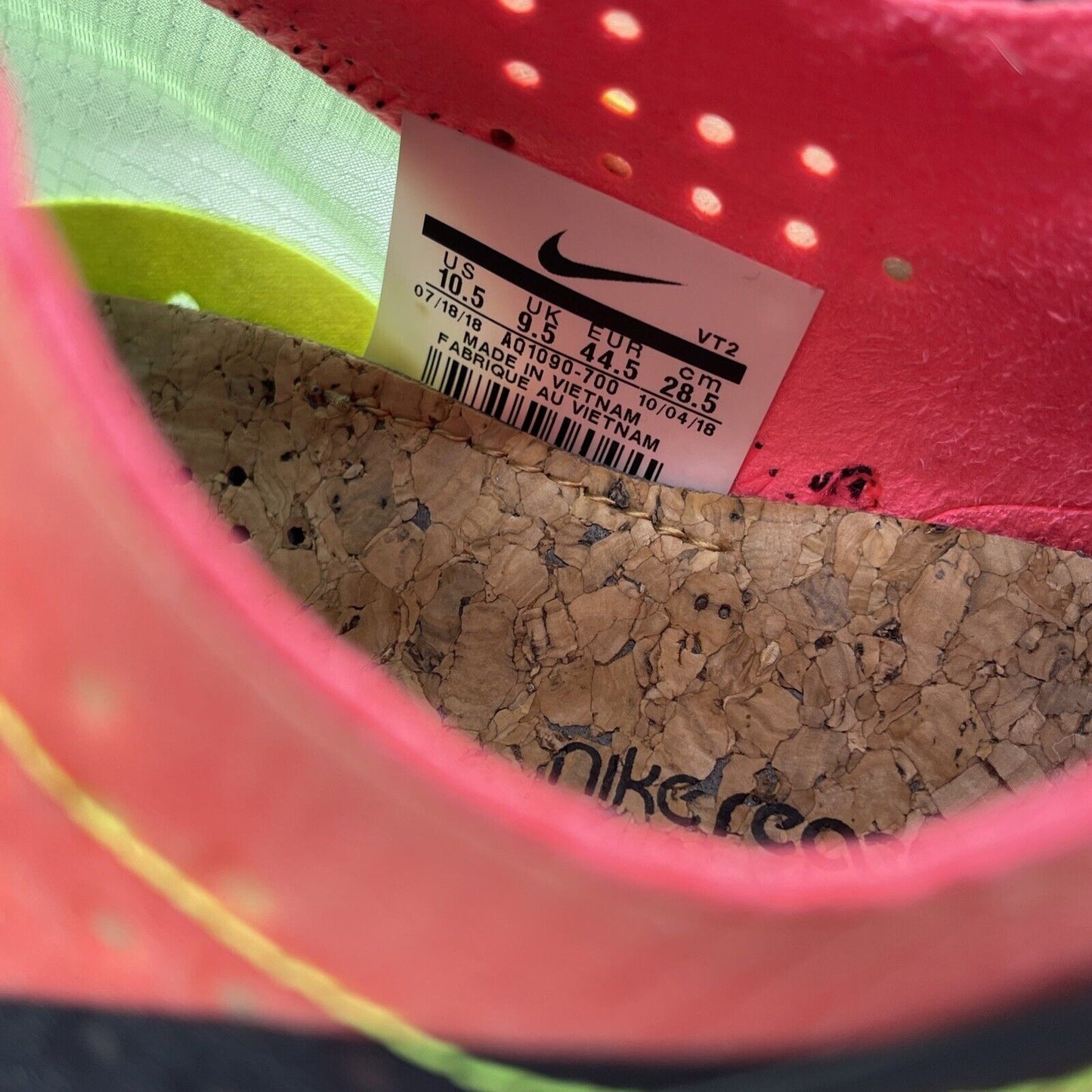 Size 10.5 - Nike React Element 87 Hyper Fusion Pink Black Blue (AQ1090-700)