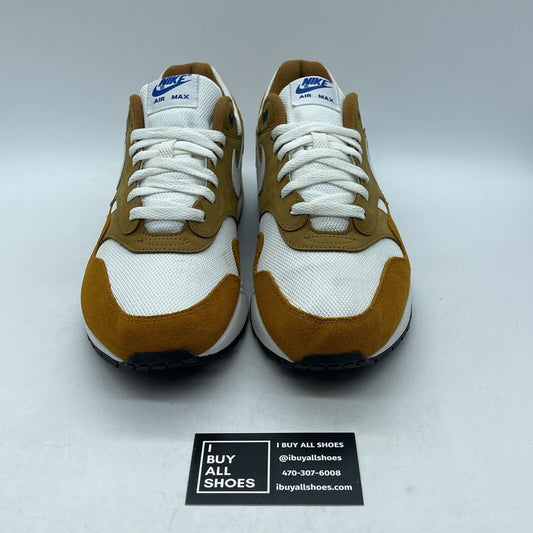 Size 12 - Nike Air Max 1 Premium Retro Curry Brown White Suede (908366-700)