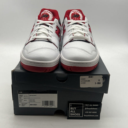 Size 13 - New Balance 550 White Team Red (BB550SE1)